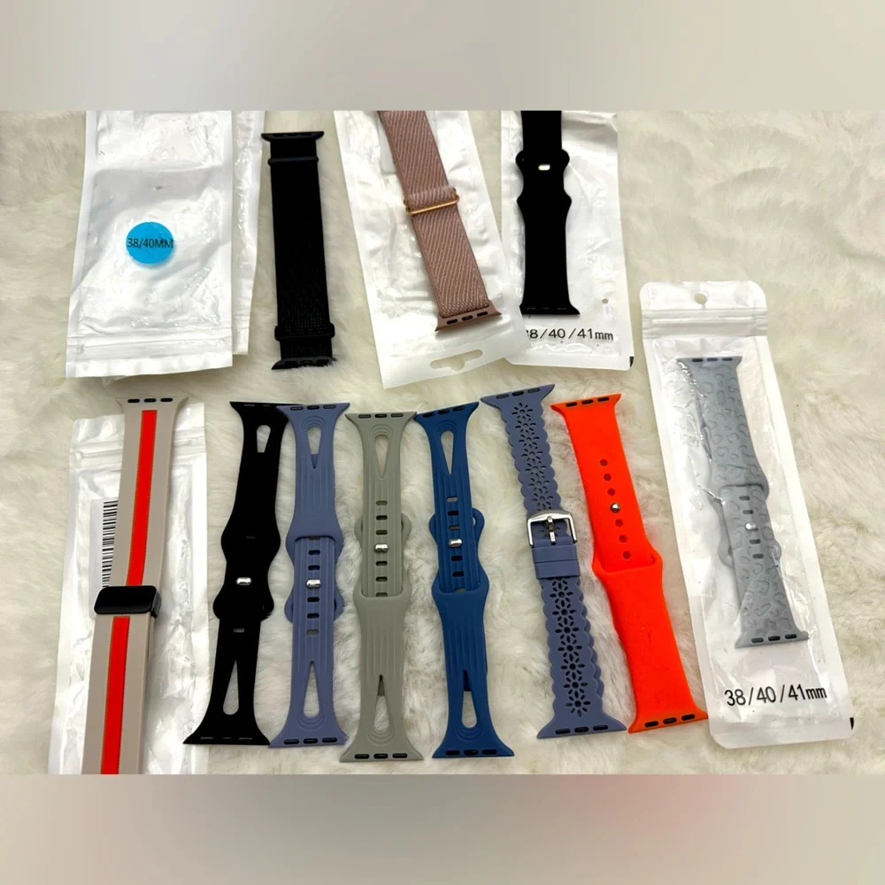 Apple Compatible Watch Band 11 pcs Bundle ( 38-44 sizes) New